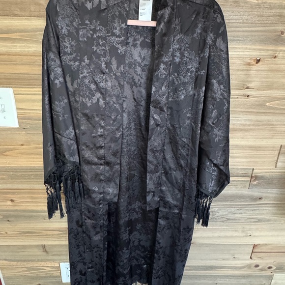Free people kimono black tassels one size - Picture 1 of 3